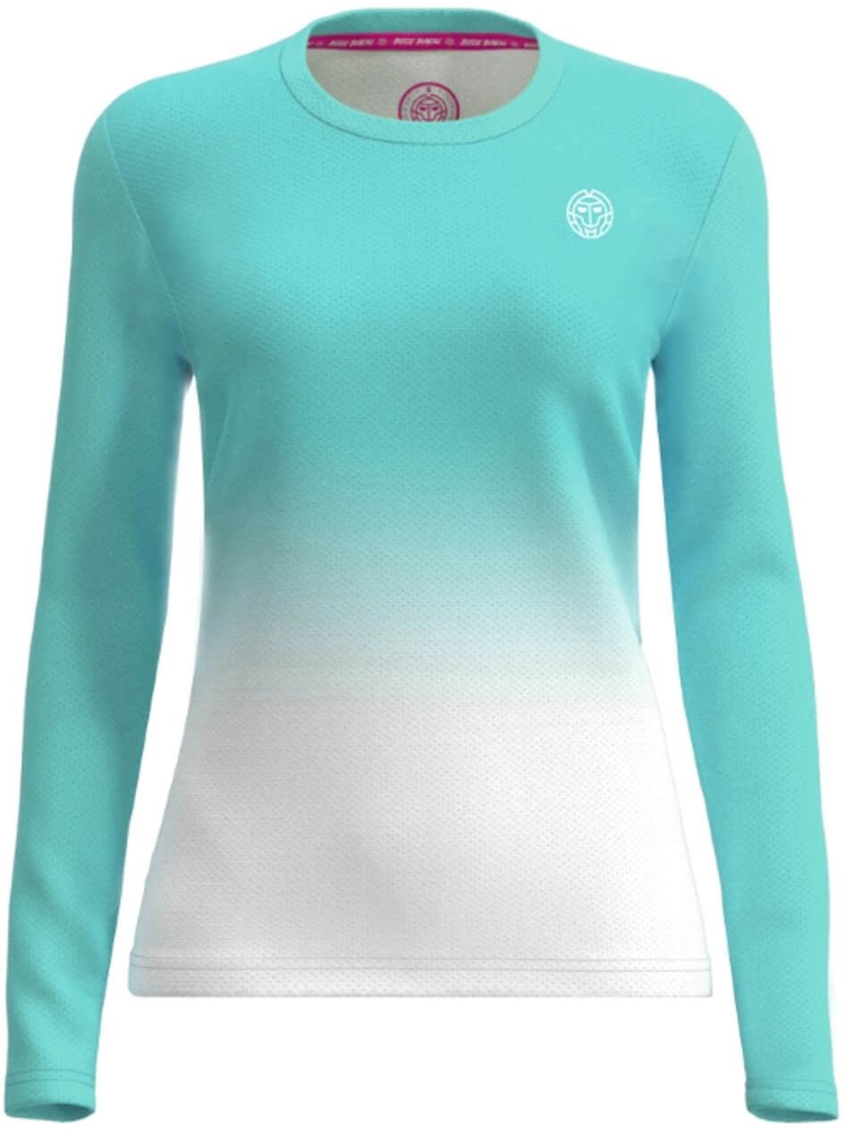 Футболка с длинным рукавом для девочек Bidi Badu Crew Gradiant Aqua/White
