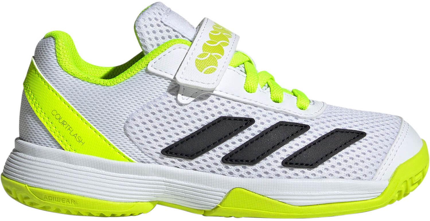 Кроссовки детские Adidas CourtFlash K CF C White/Flash Yellow