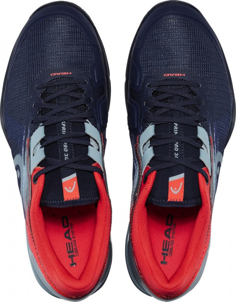 Кроссовки мужские Head Sprint Pro 3.0 Clay Dress Blue/Neon Red
