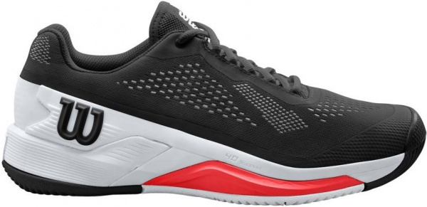 Кроссовки мужские Wilson Rush Pro 4.0  Black/White/Poppy Red