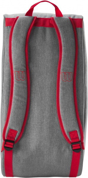 Сумка для падел-тенниса Wilson TEAM Bag Grey/Bright Red