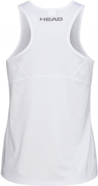 женская Head Club 22 Tank White  814461-WH