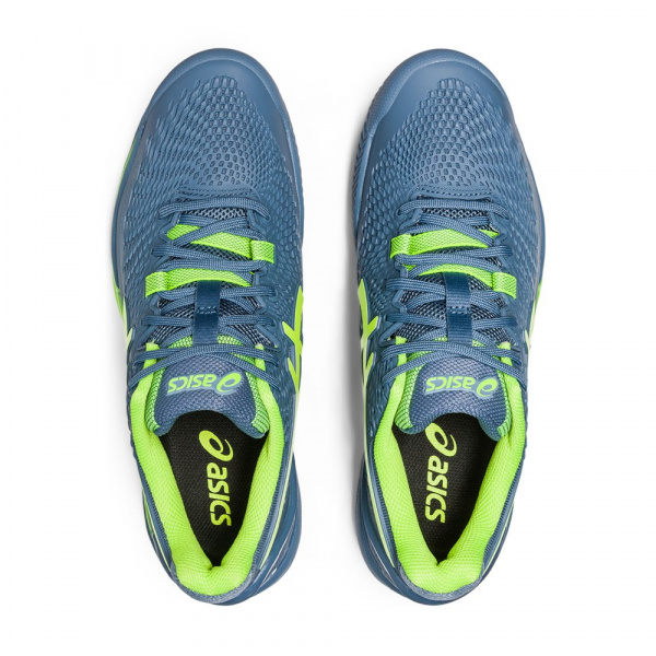 Кроссовки мужские Asics Gel-Resolution 9 Clay Steel Blue/Hazard Green
