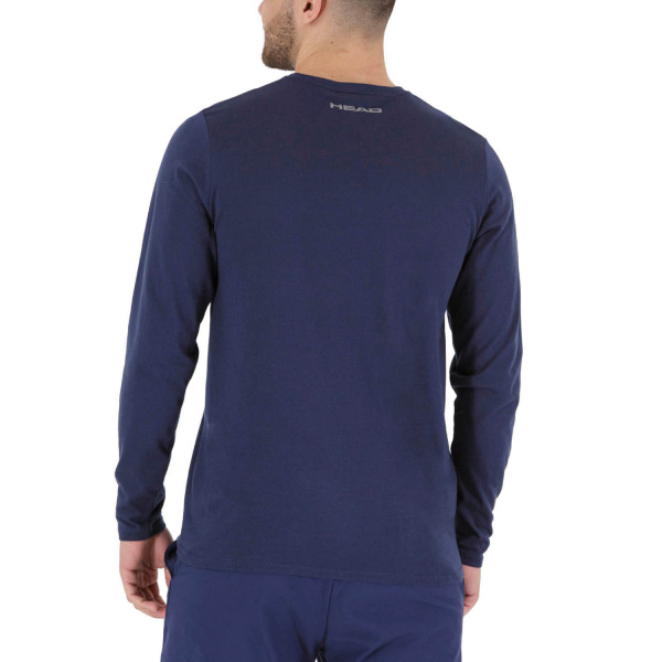 Футболка мужская Head CLUB 22 CLIFF LS Dark Blue  811451-DB  su22