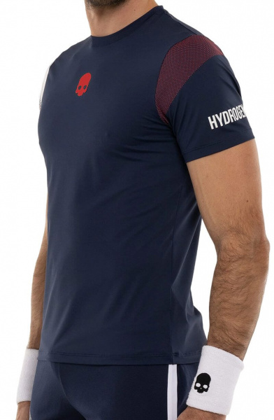 Футболка мужская Hydrogen SPORT STRIPES Tech Blue Navy/White/Rsd TT0005-L86