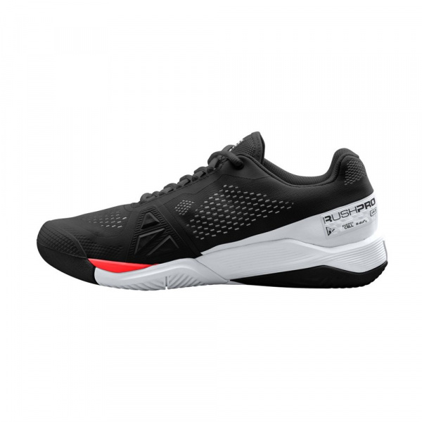 Кроссовки мужские Wilson Rush Pro 4.0  Black/White/Poppy Red