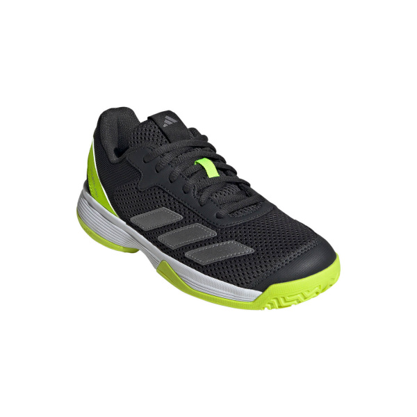Кроссовки детские Adidas CourtFlash K Carbon/Iron Met/Lucid Lemon