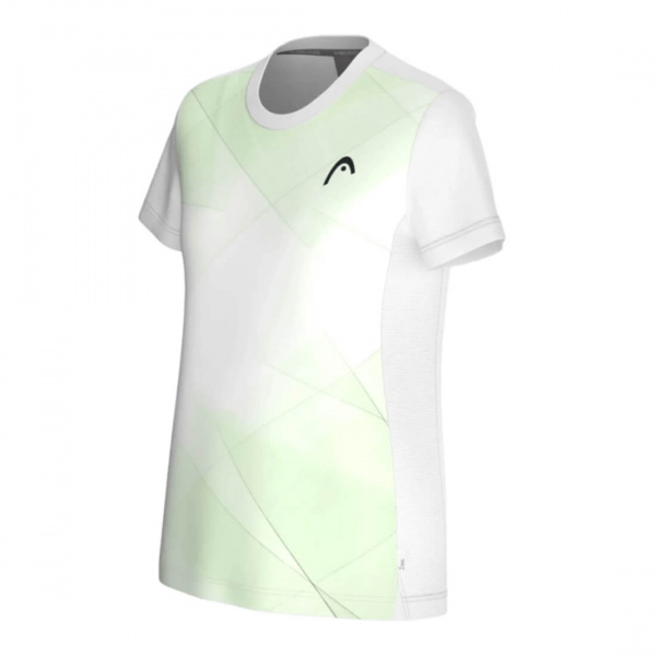 Футболка для девочек Head TIE-BREAK White Mix/Celery Green