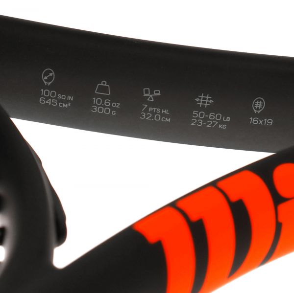 Ракетка теннисная Wilson Burn 100 CV Black Edition