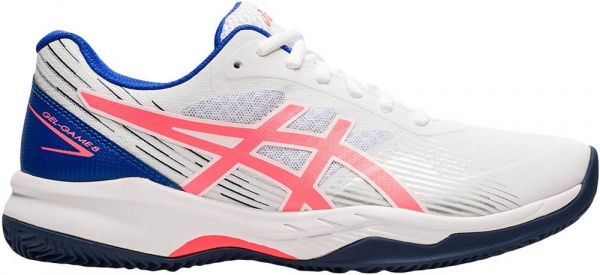 Кроссовки женские Asics Gel-Game 8 Clay White/Blazing Coral