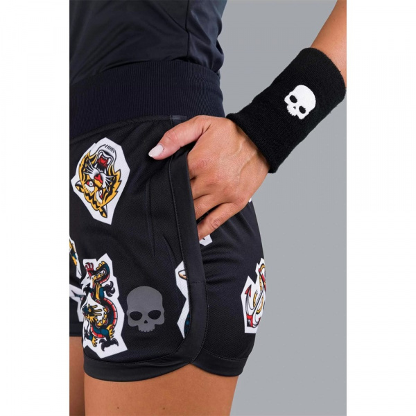 Шорты женские Hydrogen TATTOO Tech Black  T01516-007