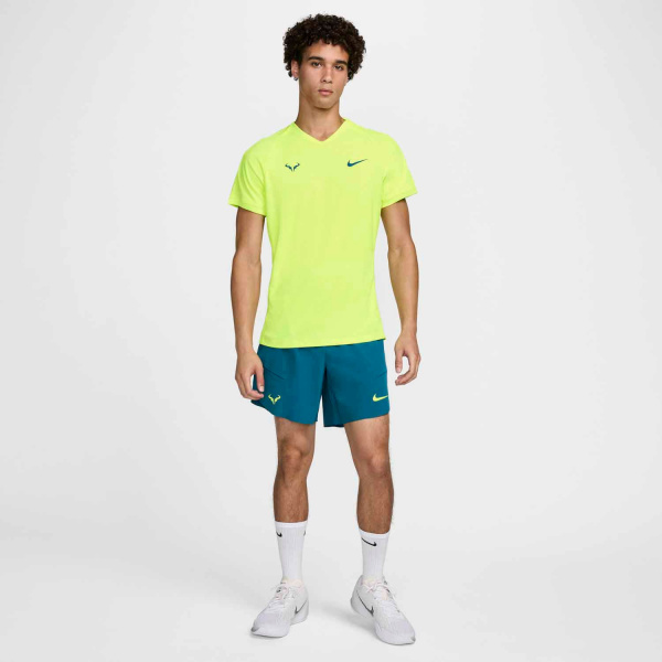 Футболка мужская Nike Dri-Fit Rafa Challenger Yellow/Turquoise  FD5409-702