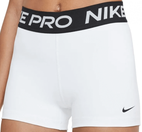 Шорты женские Nike Pro 365 3IN White/Black