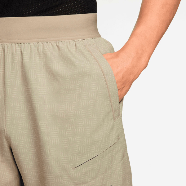 Шорты мужские Nike Court Advantage Printed 6in Shorts Desert Khaki/Black