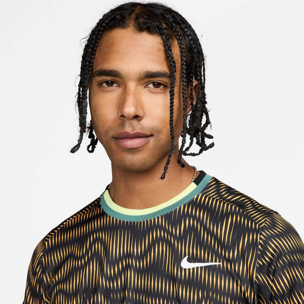 Футболка мужская Nike Court Dri-Fit Advantage Black/Bicoastal/White