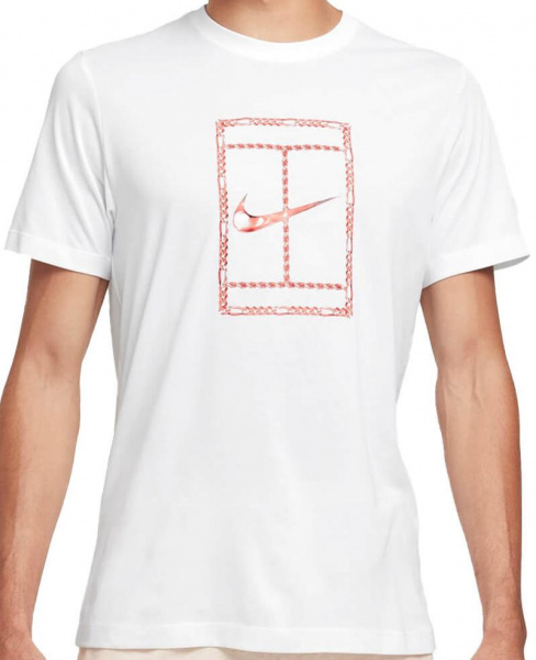 Футболка мужская Nike Court Dri-Fit HeritageTee White