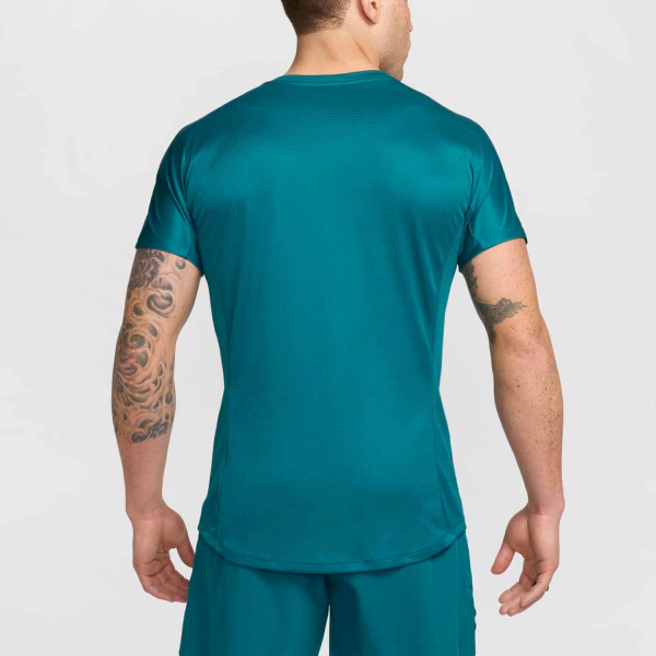 Футболка мужская Nike Dri-Fit Court Turquoise/Yellow  DV2887-381