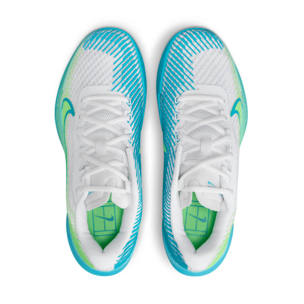 Кроссовки женские Nike Zoom Vapor 11 HC White/Lime Blast/Jade Ice/Teal Nebula  DR6965-104