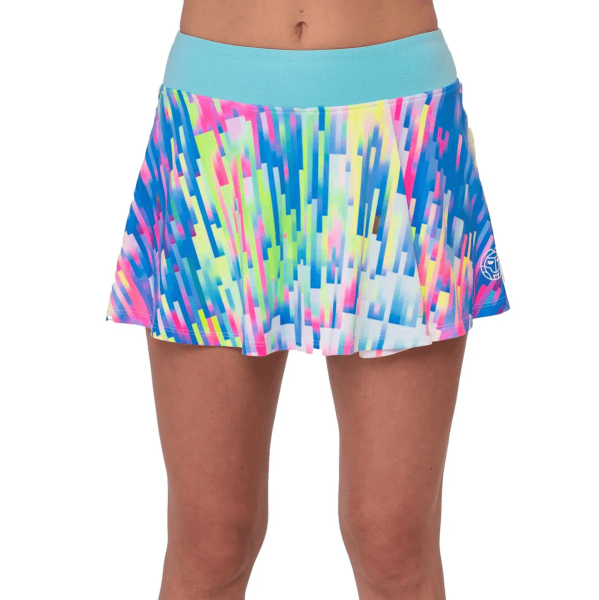 Юбка женская Bidi Badu Melbourne 2024 Printed Wavy Skort Aqua/Mixed
