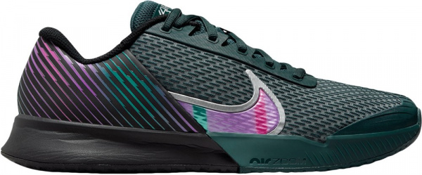 Кроссовки мужские Nike Zoom Vapor Pro 2 HC Premium Black/Deep Jungle/Clear Jade/Multi-Color