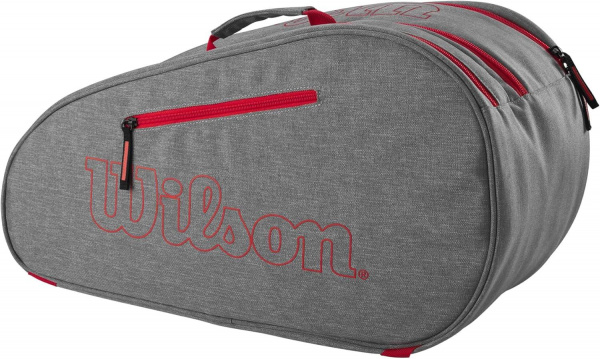 Сумка для падел-тенниса Wilson TEAM Bag Grey/Bright Red
