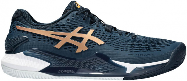 Кроссовки мужские Asics Gel-Resolution 9 Clay French Blue/Pure Gold