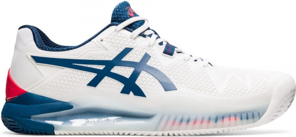 Кроссовки мужские Asics Gel-Resolution 8 Clay White/Mako Blue