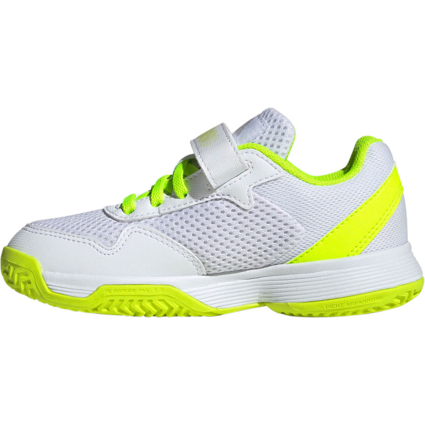 Кроссовки детские Adidas CourtFlash K CF C White/Flash Yellow
