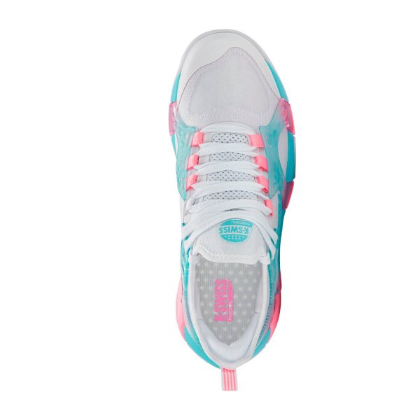 Кроссовки женские для падел K-Swiss K-FRAME Padel WHT/SFTNNBL/NNBLGM