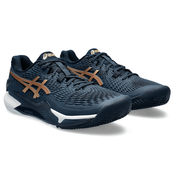 Кроссовки мужские Asics Gel-Resolution 9 Clay French Blue/Pure Gold