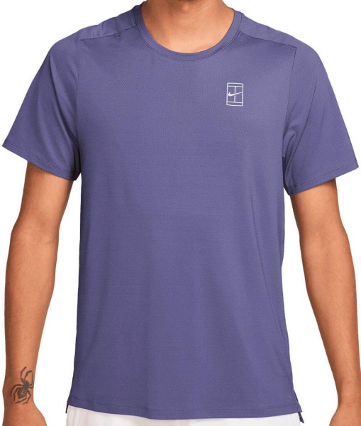 Футболка мужская Nike Court Dri-Fit Advantage  Dusty Amethyst/White