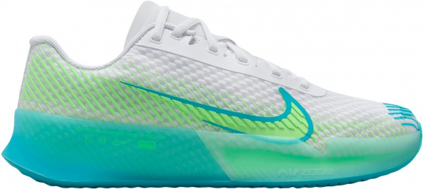 Кроссовки женские Nike Zoom Vapor 11 HC White/Lime Blast/Jade Ice/Teal Nebula  DR6965-104