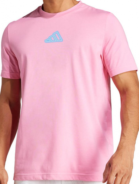 Футболка мужская Adidas Graphic Play Tennis T-Shirt Pink