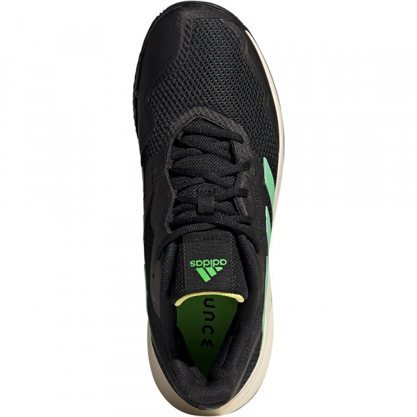 Кроссовки мужские Adidas CourtJam Control Clay  Black/Green/Yellow