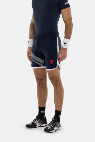 Шорты мужские Hydrogen SPORT STRIPES TECH Blue Navy/White
