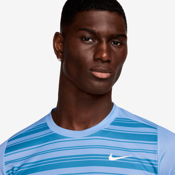 Футболка мужская Nike Court Dri-Fit Victory Aluminum/Blue Beyond/White