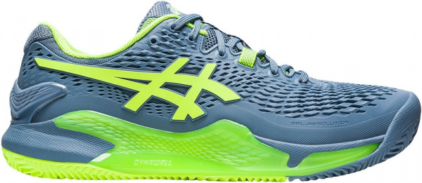 Кроссовки мужские Asics Gel-Resolution 9 Clay Steel Blue/Hazard Green