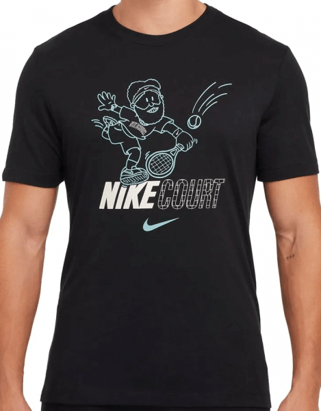 Футболка мужская Nike Court Dri-Fit Tee Black/White