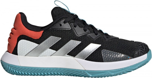 Кроссовки мужские Adidas SoleMatch Control Clay Black/Matte Silver/Cloud White