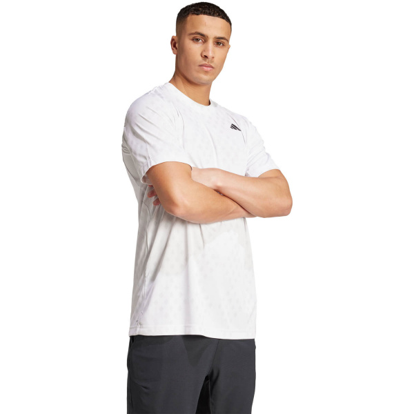 Футболка мужская Adidas Club Climacool Graphic White/Dash Grey