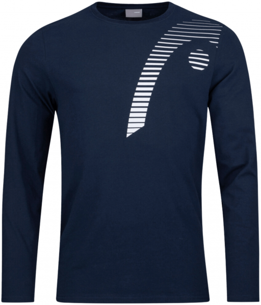 Футболка мужская Head CLUB 22 CLIFF LS Dark Blue  811451-DB  su22