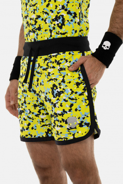 Шорты мужские Hydrogen CAMO PIXEL TECH Yellow Fluo/Multicolor