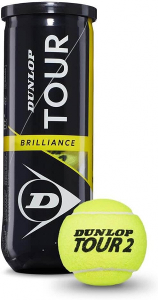 Мячи теннисные Dunlop Tour Brilliance 3 Balls  601326