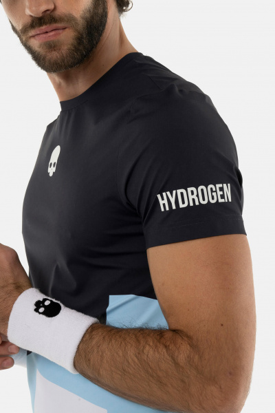 Футболка мужская Hydrogen MountainsTech Blue Navy  DT0005-M11