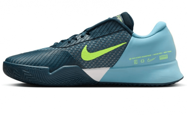 Кроссовки мужские Nike Zoom Vapor Pro 2 Clay Armory Navy/Denim Torq-Volt