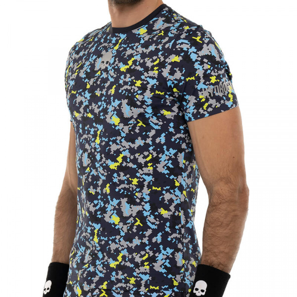 Футболка мужская Hydrogen CAMO PIXEL Tech Blue Navy/Multicolor  TT0007-L78
