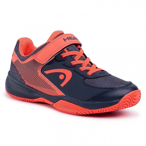 Кроссовки детские Head Sprint Velcro 3.0 Midnight Navy/Neon Red