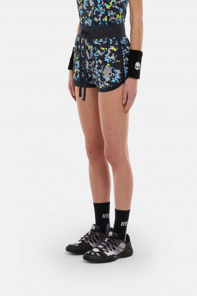 Шорты женские Hydrogen CAMO PIXEL TECH Blue Navy/Multicolor