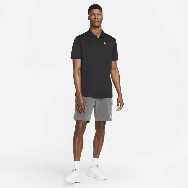 Поло мужское Nike Court Dri-Fit Solid Black/White