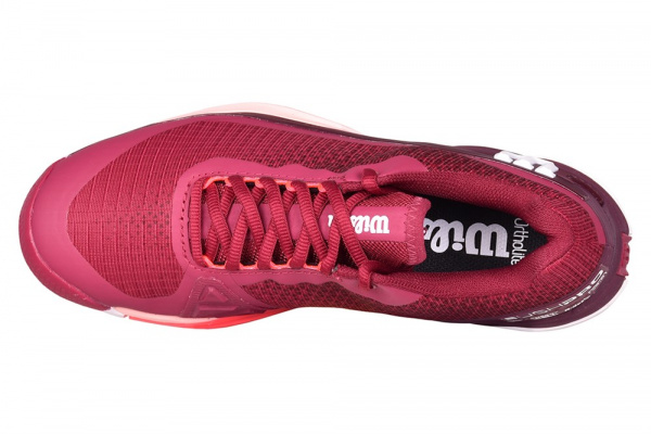 Кроссовки женские Wilson Rush Pro 4.0 Clay Beet Red/White/Tropical Peach
